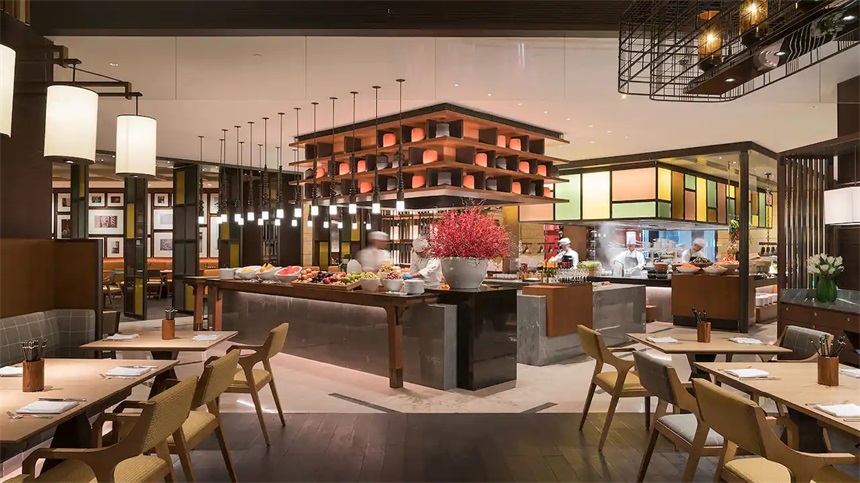 五星酒店大理石現(xiàn)代時尚布菲臺