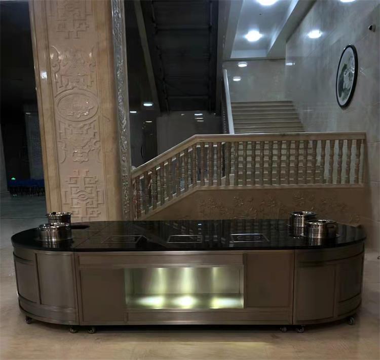 不銹鋼高級(jí)自助餐臺(tái)_不銹鋼自助餐保溫加熱餐臺(tái)