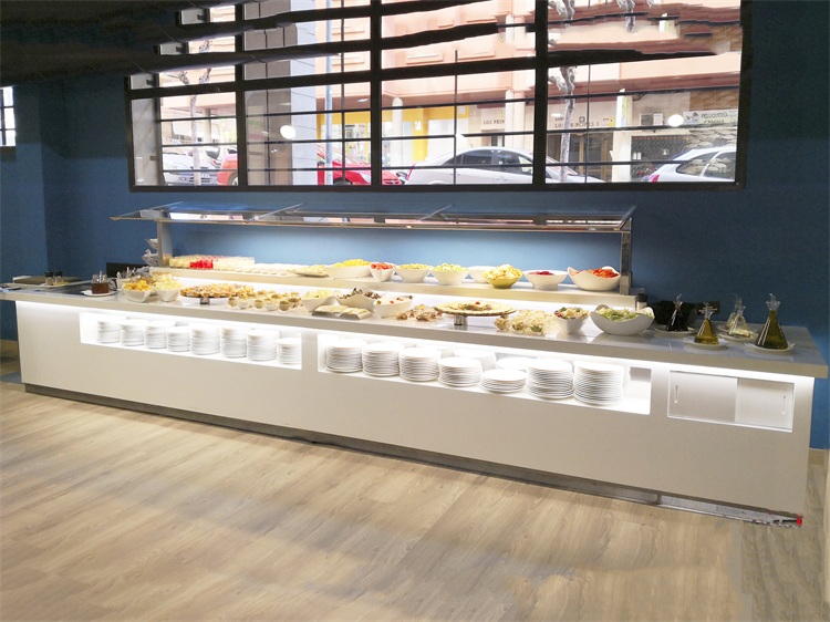 機關(guān)食堂自助餐臺移動自助布菲臺
